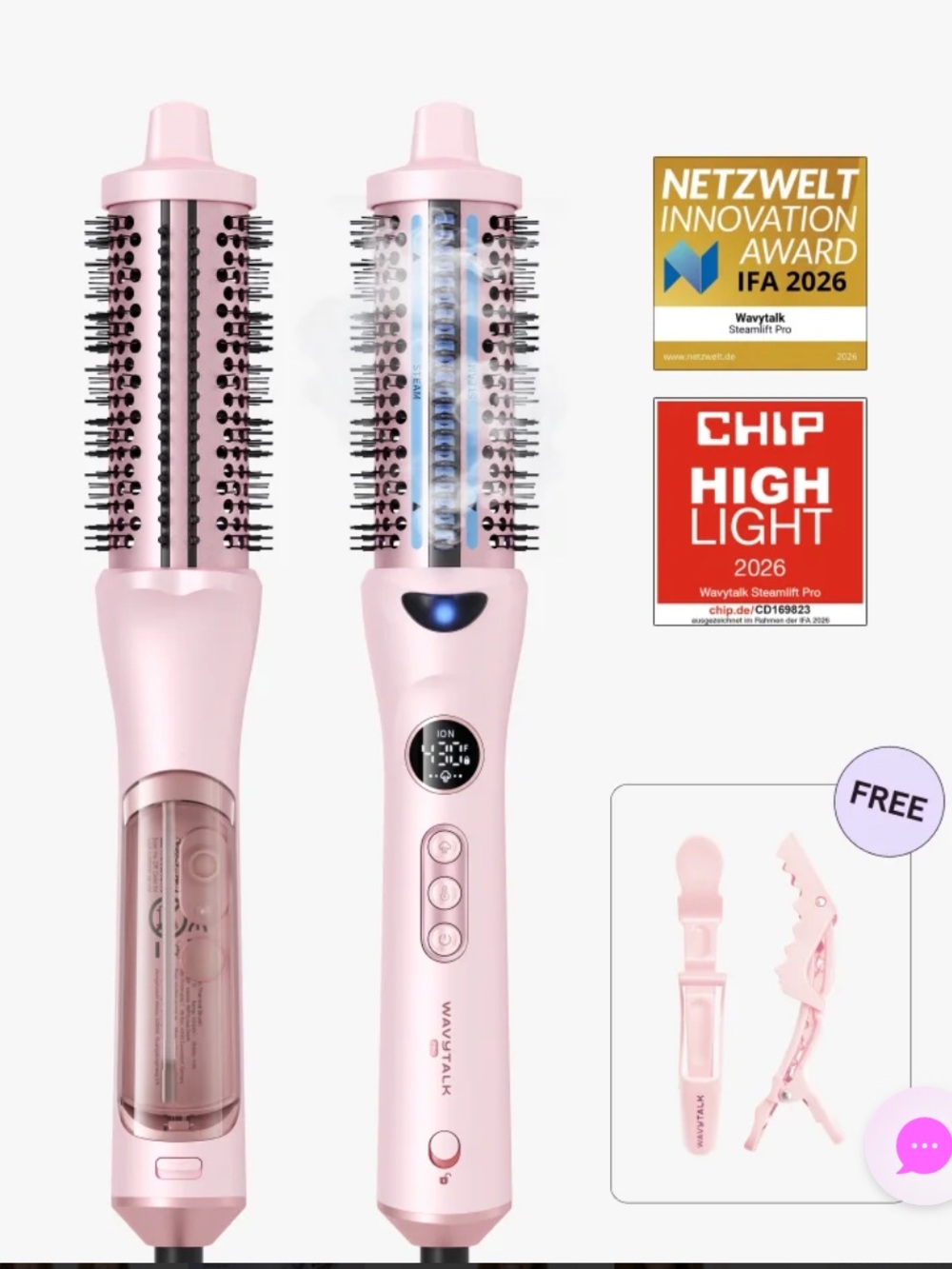 Wavytalk Steamlift Pro - Steam Thermal Brush NEW!